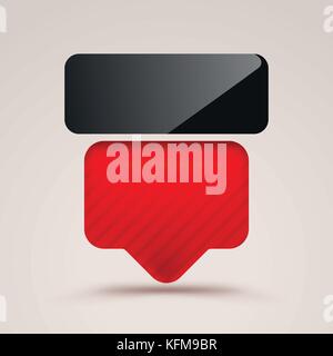 board black and red Stock Vector