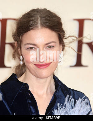 Sep 20, 2017 - Kelly Macdonald attending 'Goodbye Christopher Robin' World Premiere, Leicester Square in London, England, UK Stock Photo