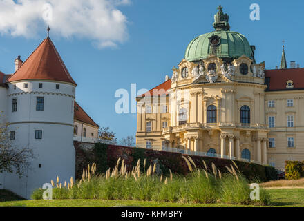 Abbey of Klosterneuburg monastery on a sunny day blue sky Stock Photo