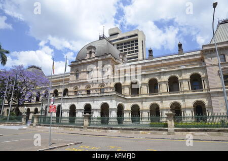 Parliament of Queensland in Brisbane, Australia. Old architecture Stock ...