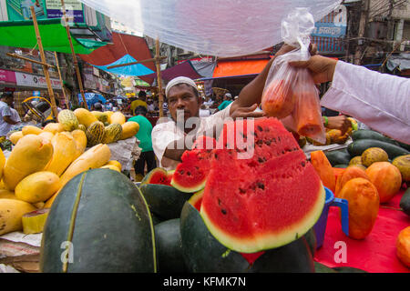 Chawkbazar has age-old tradition of being the capital's most popular iftar bazaar in Bangladesh. Stock Photo