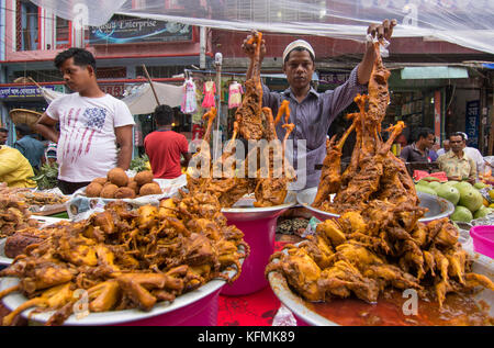 Chawkbazar has age-old tradition of being the capital's most popular iftar bazaar in Bangladesh. Stock Photo