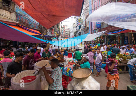 Chawkbazar has age-old tradition of being the capital's most popular iftar bazaar in Bangladesh. Stock Photo