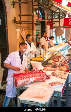 beef streetmarket in catania,sicily,italy Stock Photo