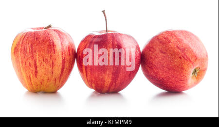 Tasty fresh apples isolated on white background. Stock Photo