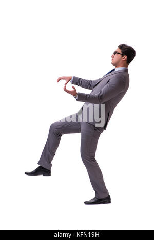 Puppet businessman isolated on white background Stock Photo