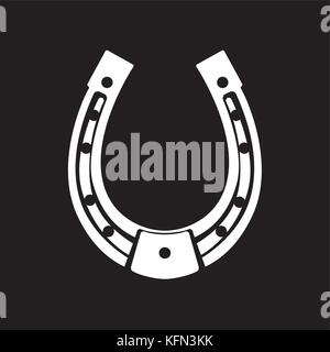 lucky - horseshoe design Stock Vector