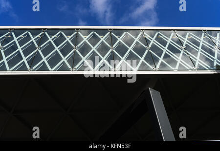 Lattice design on the Walkway to Westquay shopping centre. Stock Photo