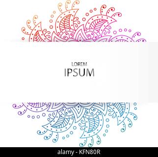 horizontal Template for a banner or cover art.  Stock Vector
