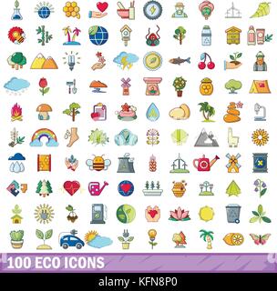 100 cosmetics icons set, cartoon style Stock Vector Image & Art - Alamy