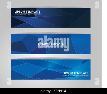 Vector banner set. Color concept geometric design Stock Vector Image ...