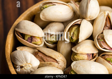 Close up shot of pistachios nuts Stock Photo