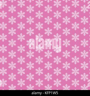 Christmas New Year seamless pattern with snowflakes. Holiday background. Snowflakes. Xmas winter trendy decoration. Festive texture. Hand drawn vector Stock Vector