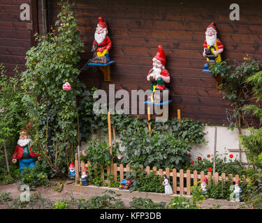 Garden Gnomes of A Traditional House At Tasch Near Zermatt In the