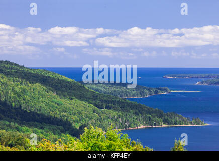 The Cape Breton Highlands region of Nova Scotia Canada. Stock Photo