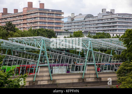 Ruhr University in Bochum, Germany, campus, public transport, subway station, Stock Photo