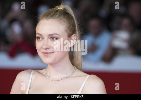 Rome, Italy. 31st Oct, 2017. Dakota Fanning attending the red carpet of Please Stand By during the 12th Rome Film Fest Credit: Silvia Gerbino/Alamy Live News Stock Photo