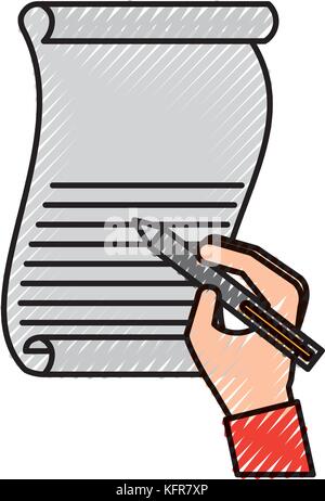 christmas hand writing wish list celebration Stock Vector