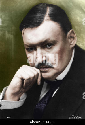 Alexander Glazunov portrait Russian composer 1865-1936. Stock Photo