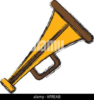 Vintage megaphone isolated Stock Vector