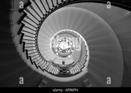 Cecil Brewer Spiral Staircase with Bocci lights at Heal's Furniture ...