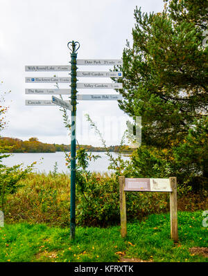 Virginia Water Lake and surroundings Stock Photo