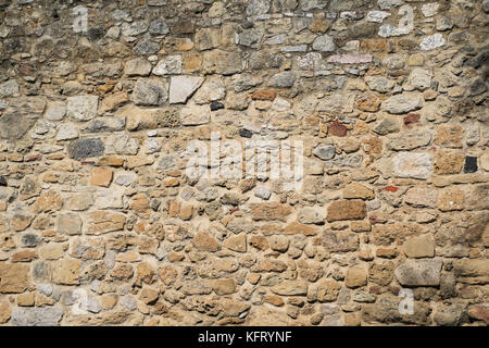 Old czech wall in Prague Stock Photo