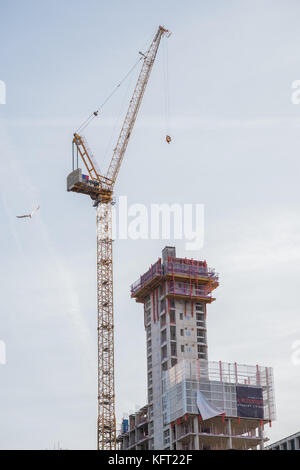 Construction in progress, Birmingham, U.k. Stock Photo