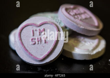 They say love with your whole heart, it really does say everything ! Stock Photo