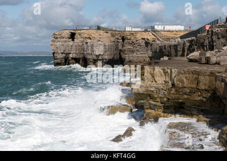 Western view of coast on Portland Bill Stock Photo