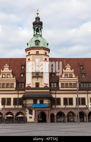 Old Rathaus (Town hall) in Leipzig, Germany Stock Photo