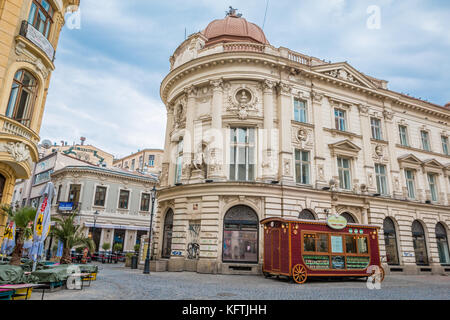 Old city of Bucharest in Romania Stock Photo
