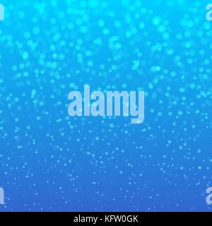 Random falling white snowflakes sparkle background Stock Vector