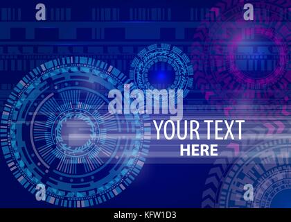 Technology Background high computer technology Stock Vector