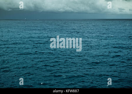 Adriatic sea view from Puglia coast. Stock Photo