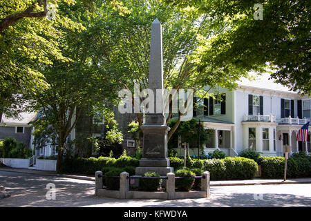 Civil War Memorial to Union soldiers from Nantucket, Nantucket, Massachusetts, USA Stock Photo