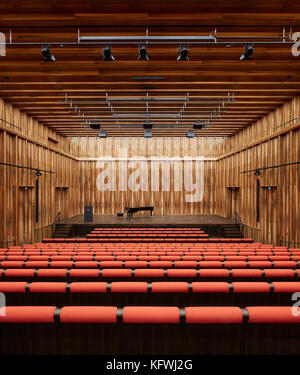 Chamber music hall. Carmen Würth Forum, Künzelsau-Gaisbach, Germany. Architect: David Chipperfield Architects Ltd, 2017. Stock Photo