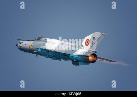 Mig 21 from the Slovakian air force Stock Photo
