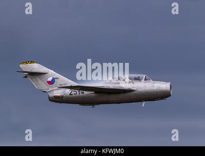 Mig 15 BIS high speed pass Stock Photo