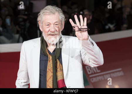 Rome, Italy. 1st November, 2017. Ian McKellen attending the red carpet during the Rome Film Fest Credit: Silvia Gerbino/Alamy Live News Stock Photo