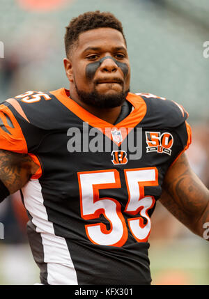 Cincinnati Bengals outside linebacker Vontaze Burfict (55) in the first ...