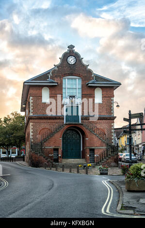 The Shire Hall on Market Hill, Woodbridge, Suffolk, UK. Stock Photo