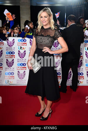 Jenni Falconer attending The Pride of Britain Awards 2017, at Grosvenor House, Park Street, London. Picture Date: Monday 30 October. Photo credit should read: Ian West/PA Wire Stock Photo