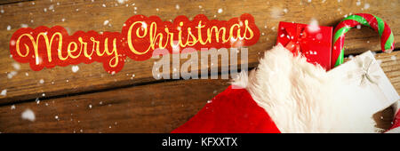 Digital composite image of Christmas message with copy space Stock Photo