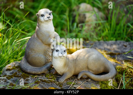 Decorative Mongoose or Suricate Animal Garden Figurines Stock Photo