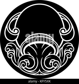 Aquarius Zodiac Sign Stock Vector