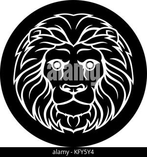 Zodiac Signs Leo Lion Stock Vector