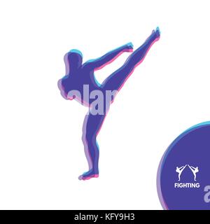 high kick silhouette