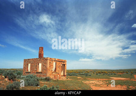 Outback ruin, Silverton, far west NSW, Australia. Stock Photo