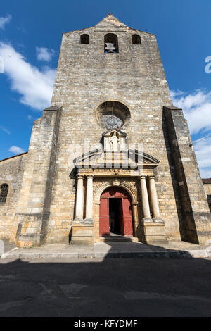 Église Notre-Dame-de-l'Assomption, Domme, Dordogne department in Nouvelle-Aquitaine , Francia Stock Photo